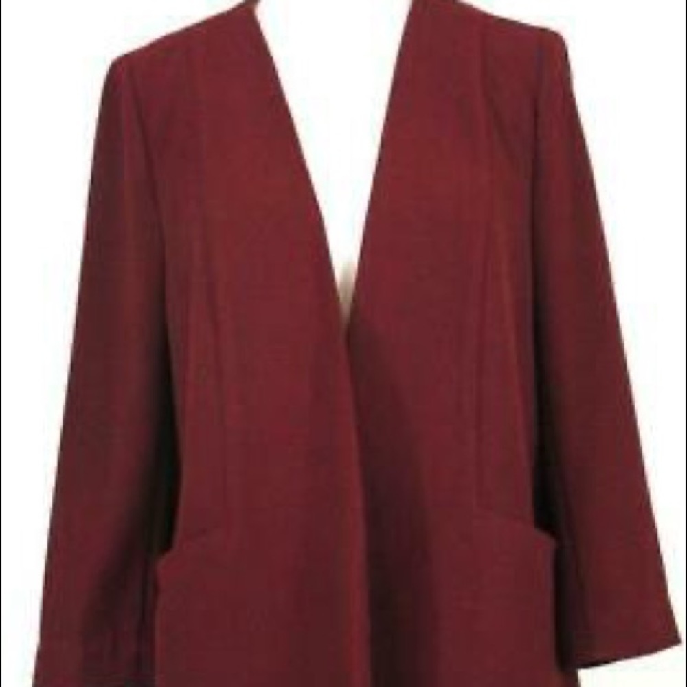 The Limited Burgundy Blazer